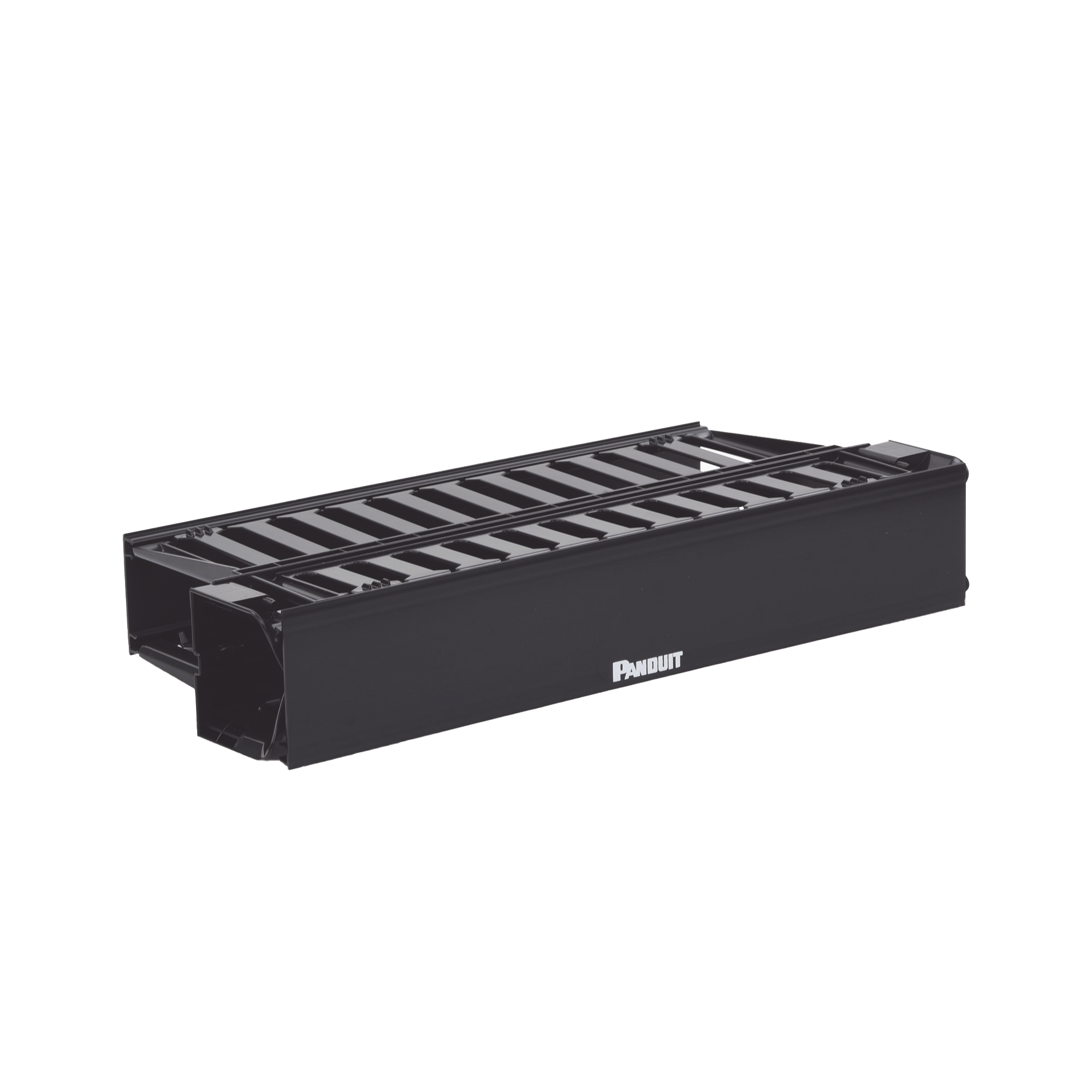 Organizador de Cables Horizontal PatchLink, Doble (Frontal y Posterior), Con Tapa Extendida, Para Rack de 19in, 2UR