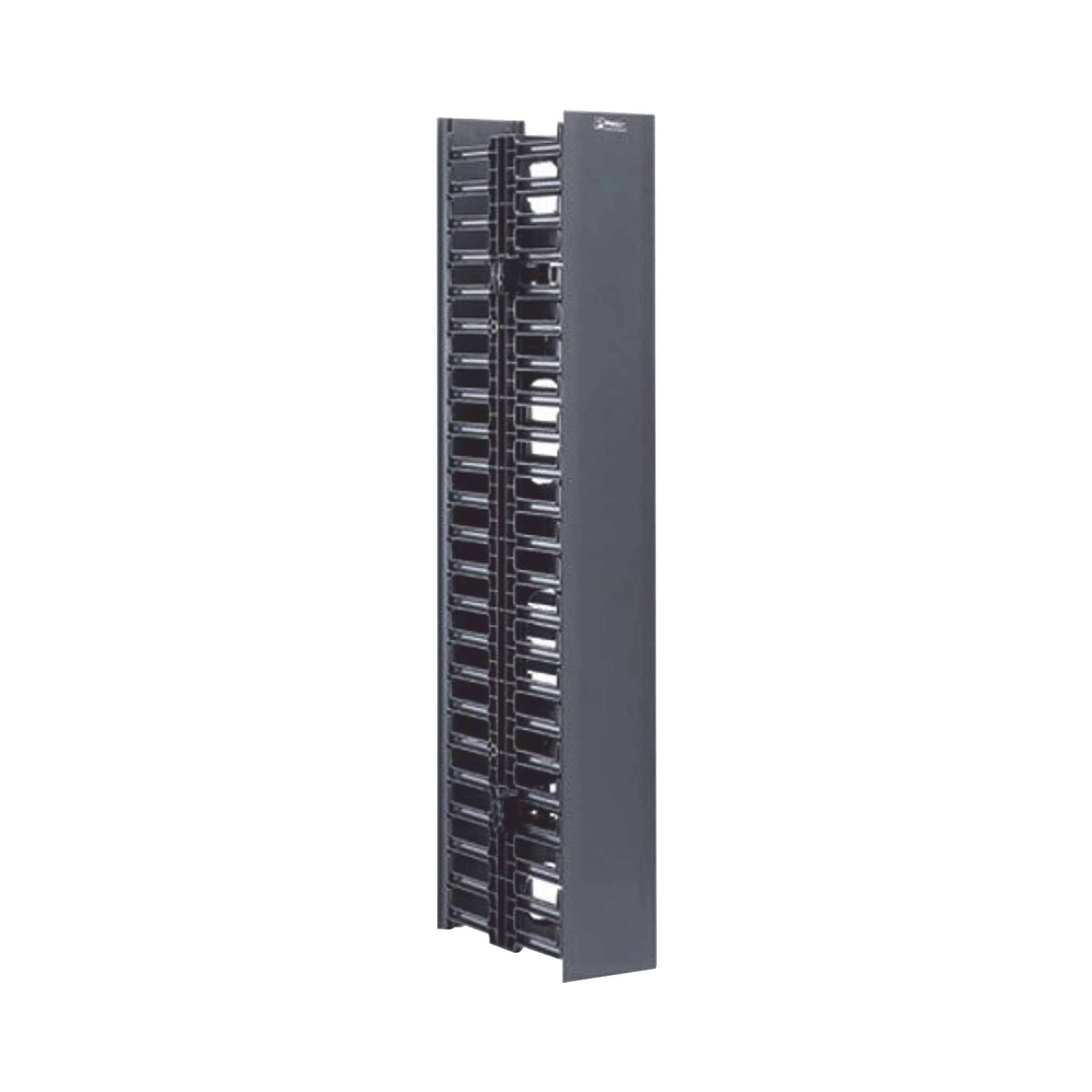 Organizador Vertical NetRunner, Doble (Frontal y Posterior), de 22.5 UR, 4.9in de Ancho, Color Negro