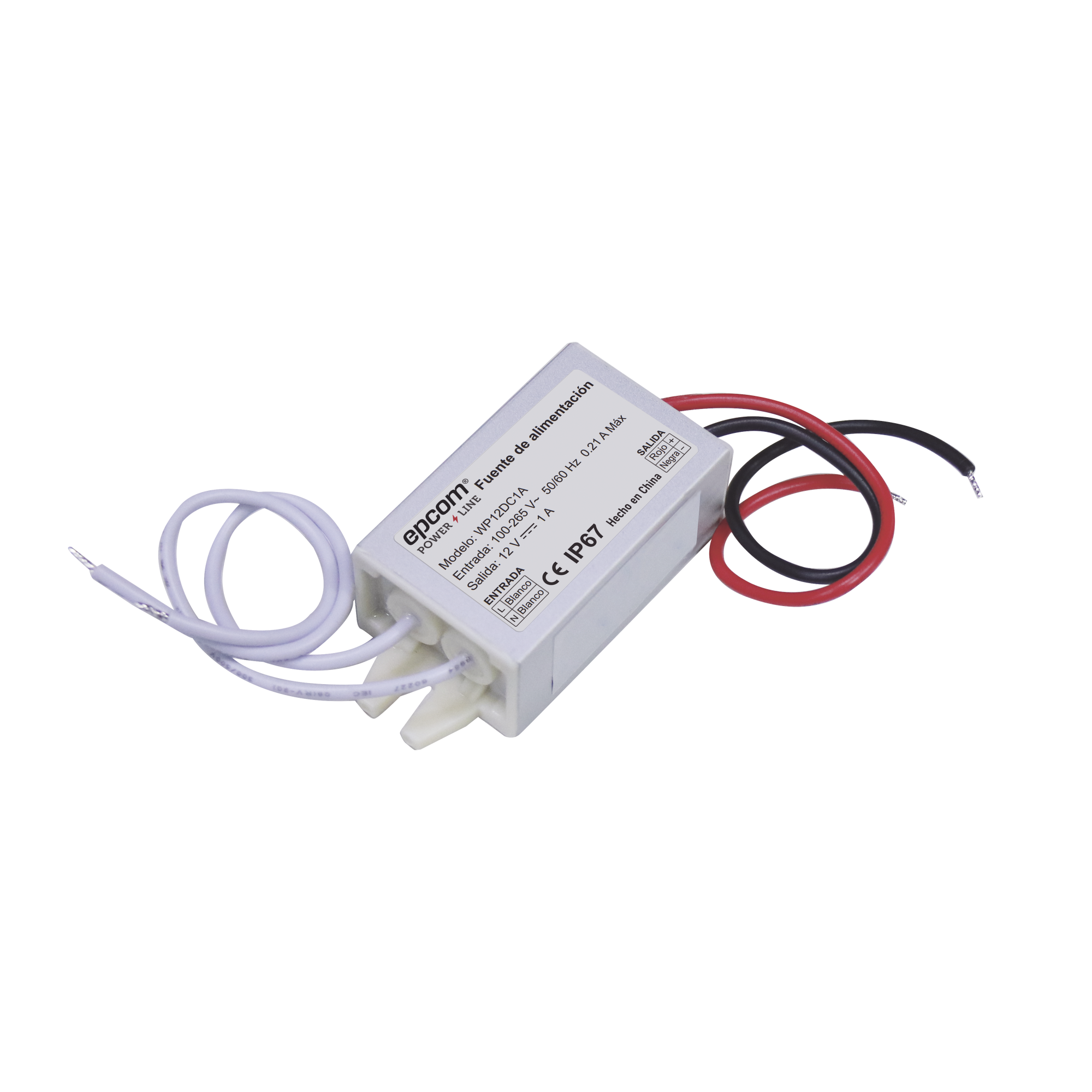 Fuente 12 V / 1 Amper / Waterproof / Intemperie grado IP67