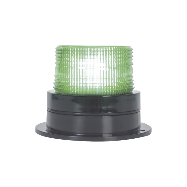 Burbuja Brillante de Larga Vida Útil, con 8 LEDs Color Verde, Domo Verde, 110 Vca