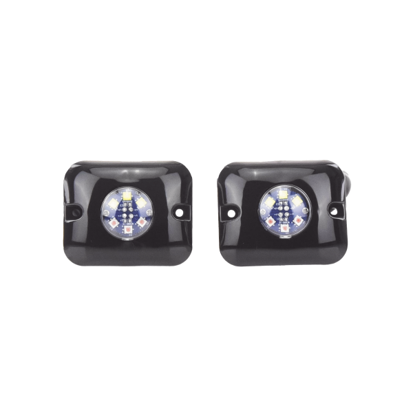 Estrobos Ocultos de 6 LED, Color ámbar / claro