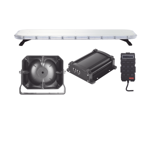 Kit básico para equipamiento de unidades de Seguridad Pública con Sirena Mono-mando
