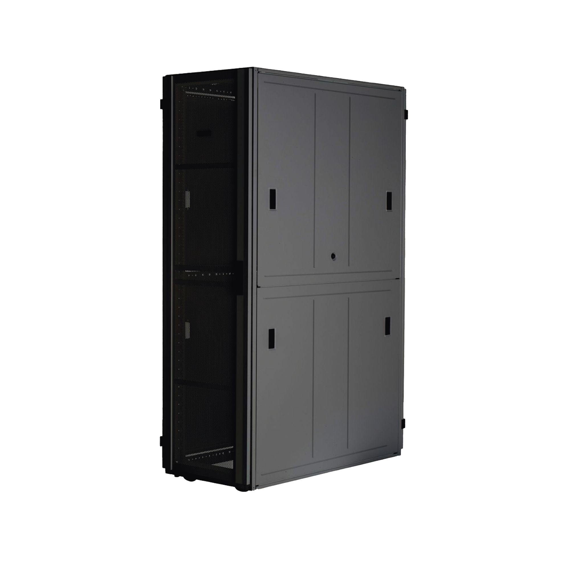 Gabinete FlexFusion™ XGL (Light) para Centros de Datos, 48 UR, 800 mm de Ancho, 1070 mm de Profundidad, Fabricado en Acero, Color Negro