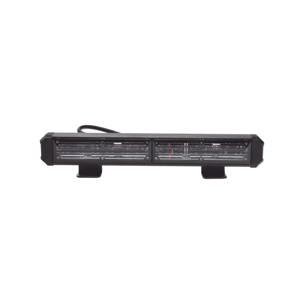 Barra de Luz de Advertencia, 2 Modulos de 6 LED, 11 Pulgadas Rojo / Azul