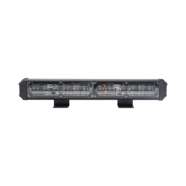 Barra de Luz de Advertencia, 2 Módulos de 6 LED, 11 Pulgadas Rojo/Claro
