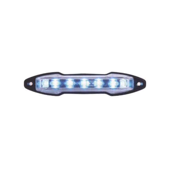 Luz auxiliar con 9 LED color azul angulo de 180 grados