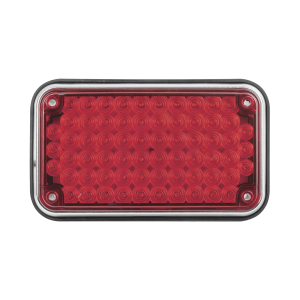 Luz de Advertencia de 6X4", Color Rojo, Ideal para Ambulancias