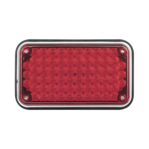Luz de Advertencia de 6X4", Color Rojo, Ideal para Ambulancias