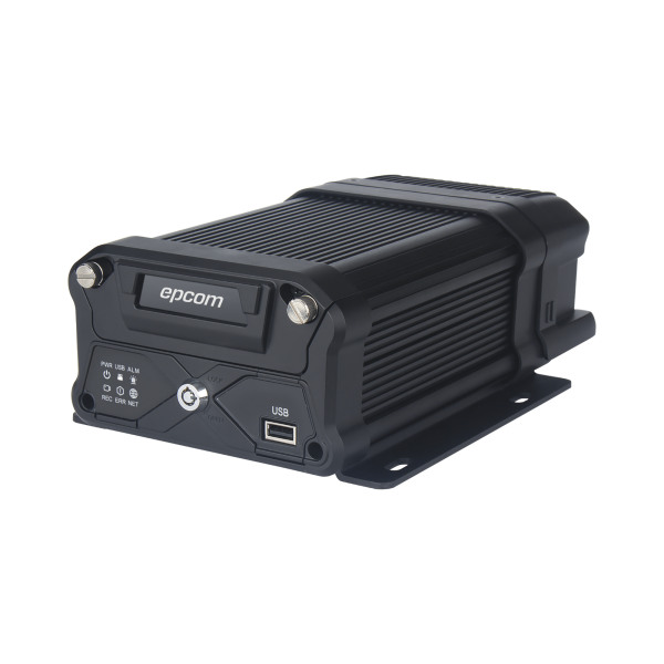 NUBE EPCOMGPS / DVR móvil / almacenamiento en HDD / 4 canales AHD + 4 canales IP / compresión de video H.265 / CHIP IA embebido