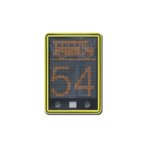 Radar de velocidad de 3 dígitos con mensajes variables y confgurables