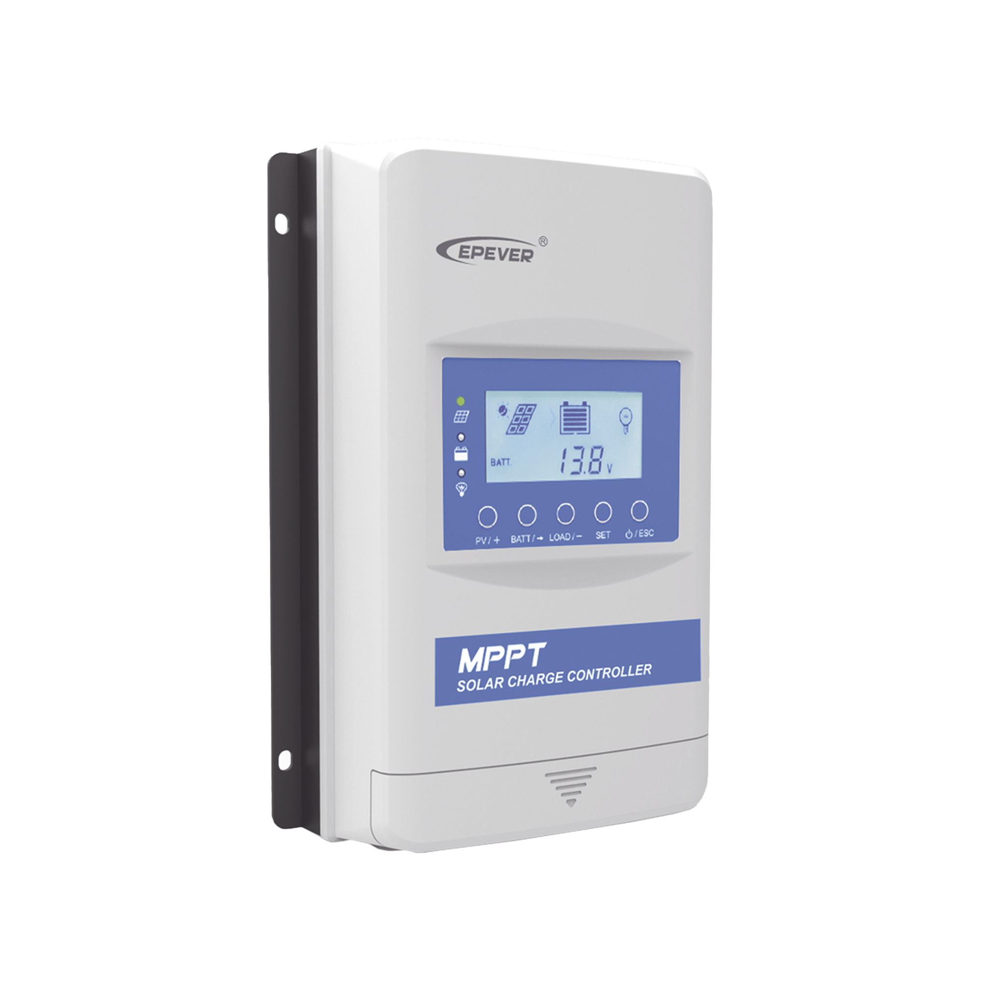 Controlador Solar MPPT 40A 12/24V, Máximo Voltaje de Circuito Abierto Voc 100Vcc, Configurable para Baterías de Litio