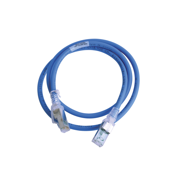 Patch Cord Z-MAX Cat6A S/FTP, CM/LS0H, 3ft, Color Azul